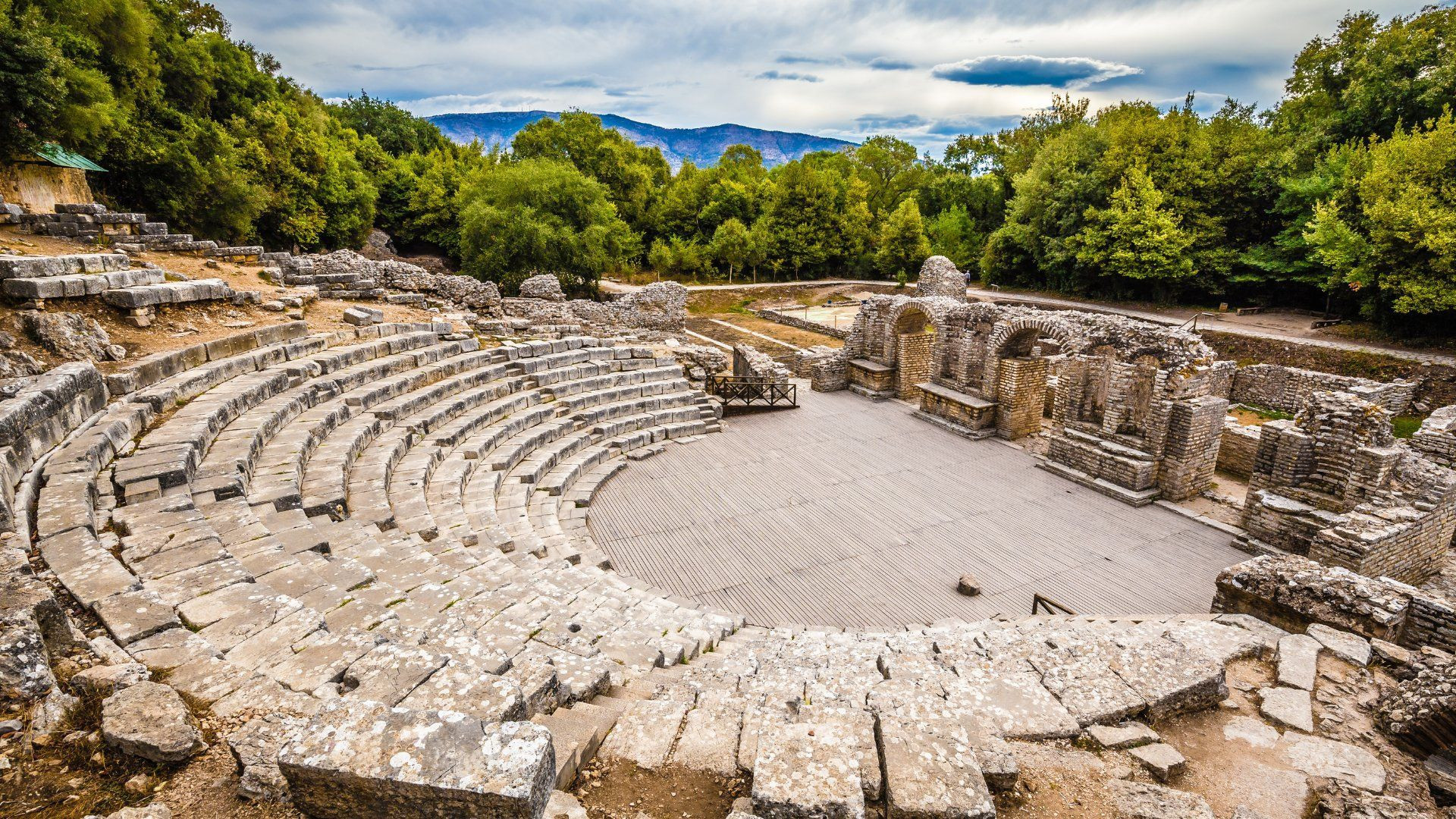 Théâtre antique du site archéologique de Butrint - Albanie