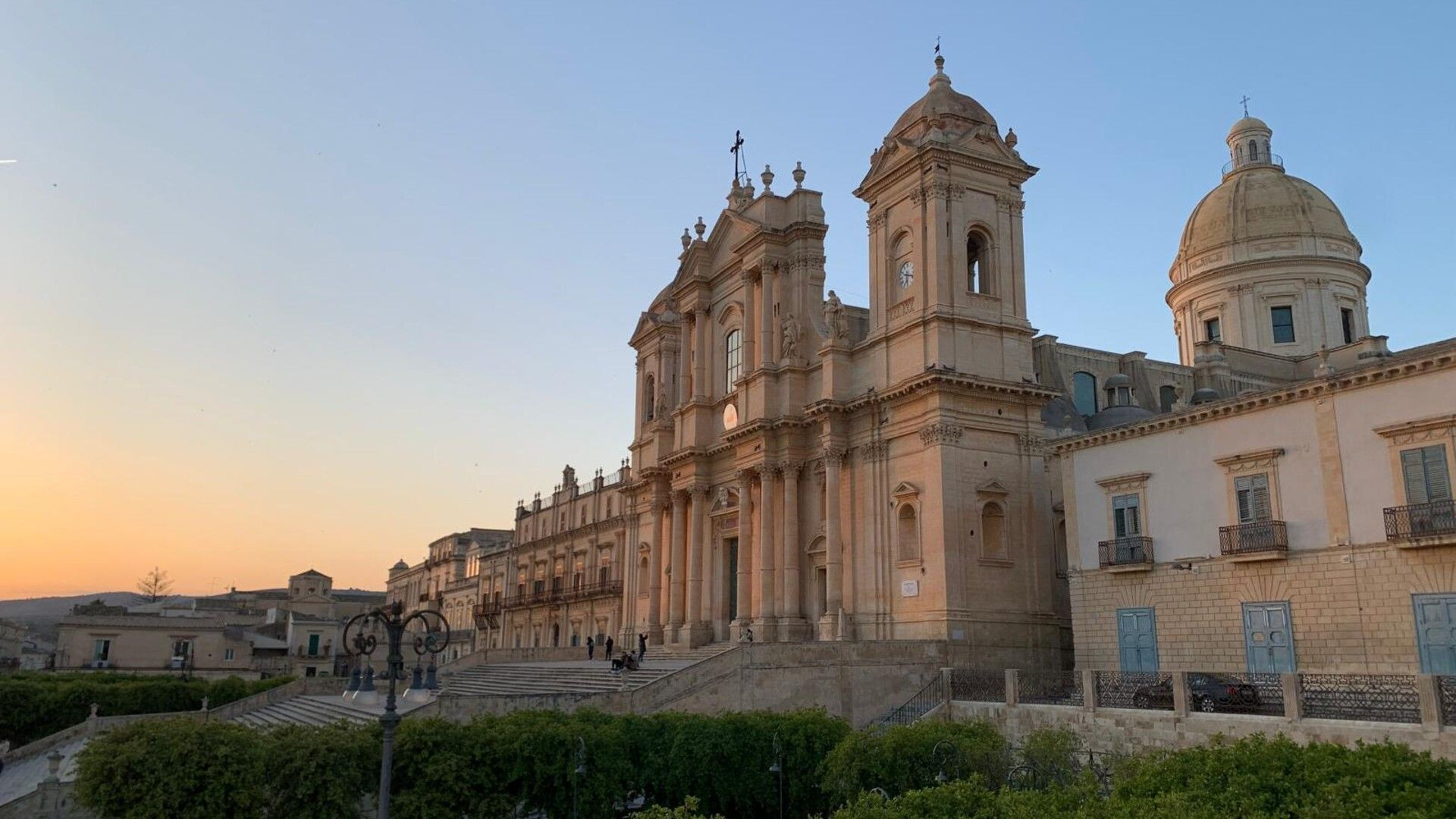 Cathédrale baroque au coucher du soleil - Noto - Sicile - Italie