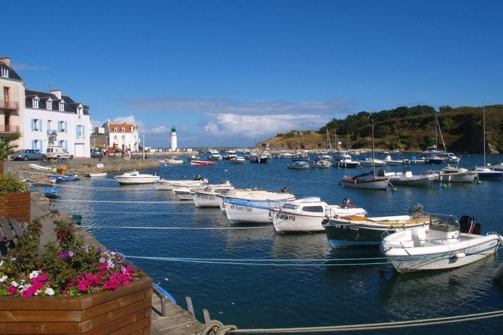 The coast of Belle-Île-en-Mer in Morbihan, Brittany