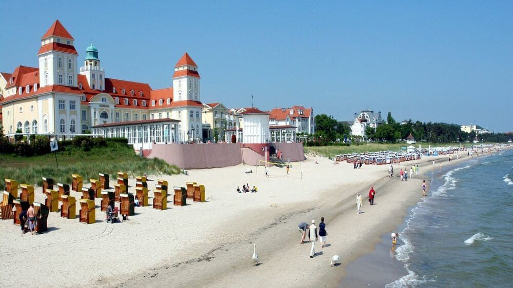Plage et Kurhaus de Binz - Île de Rügen - Mer Baltique