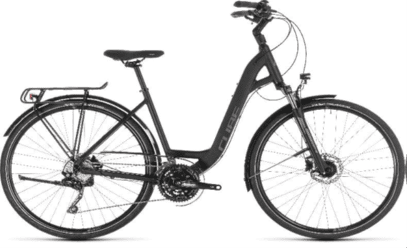 Velo de ville noir avec porte-bagages - Region Minho Portugal