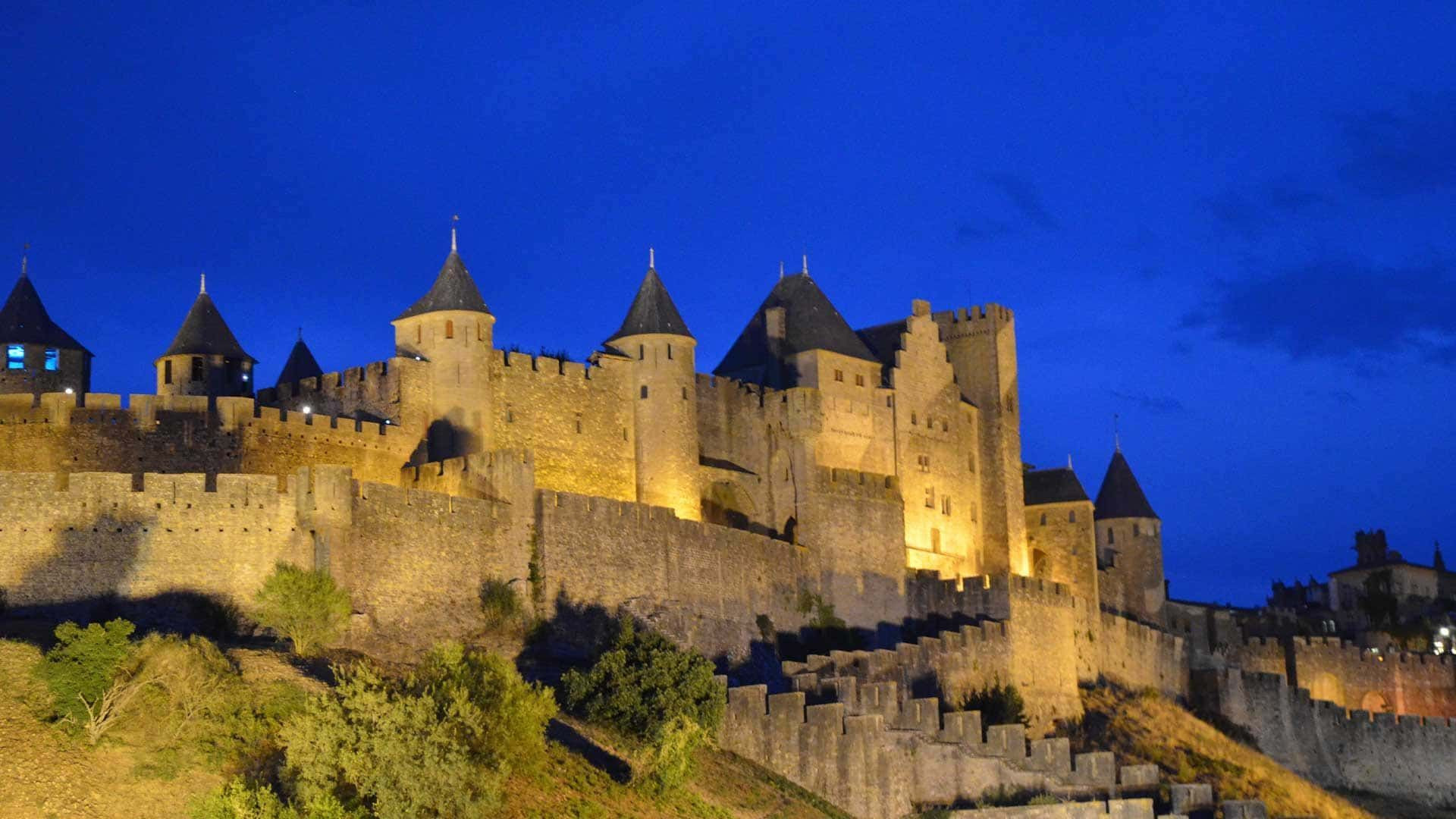 Citadelle de Blaye illuminée au crépuscule - Gironde - France