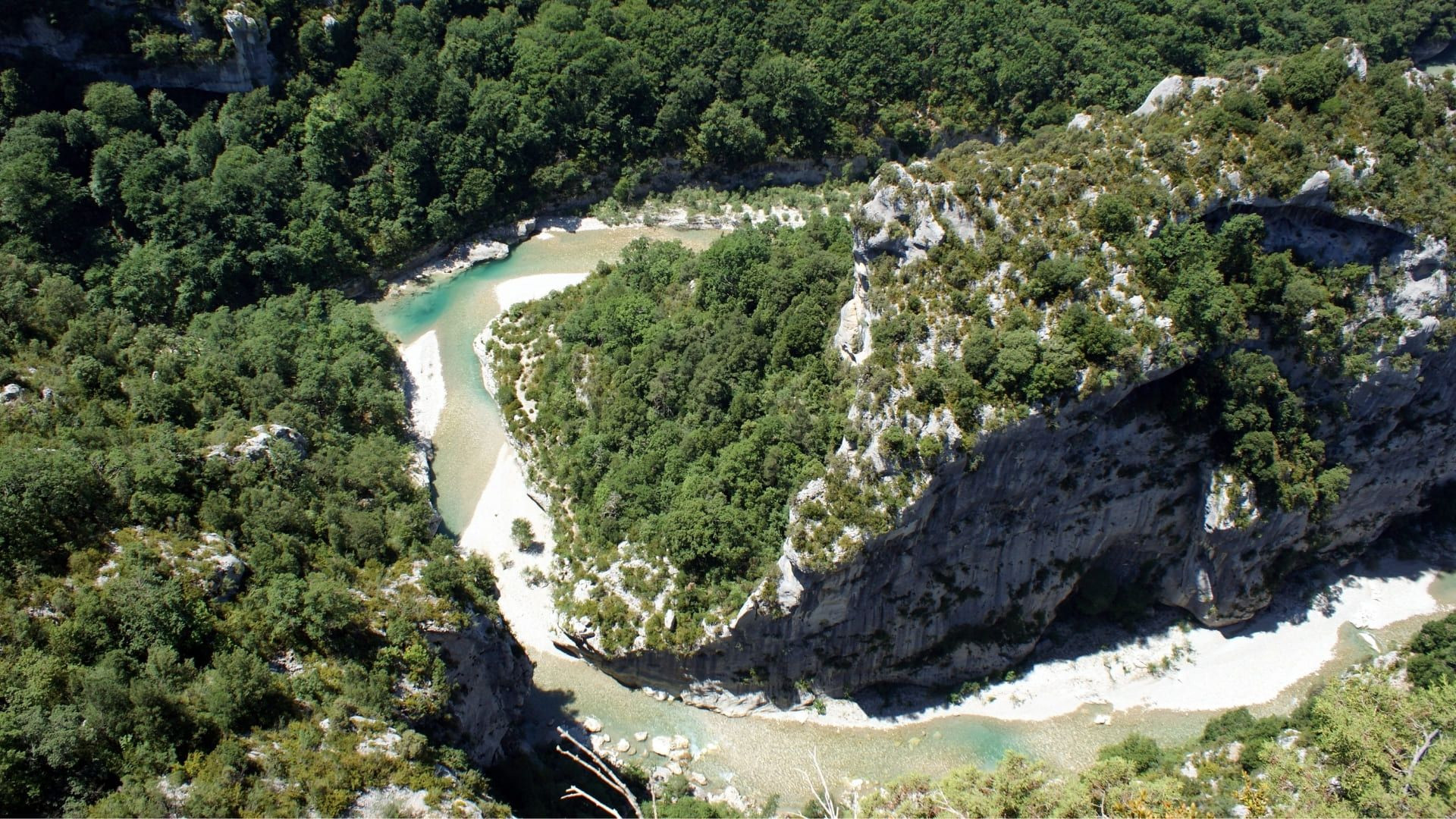 Méandre turquoise des gorges du Verdon - Provence - France