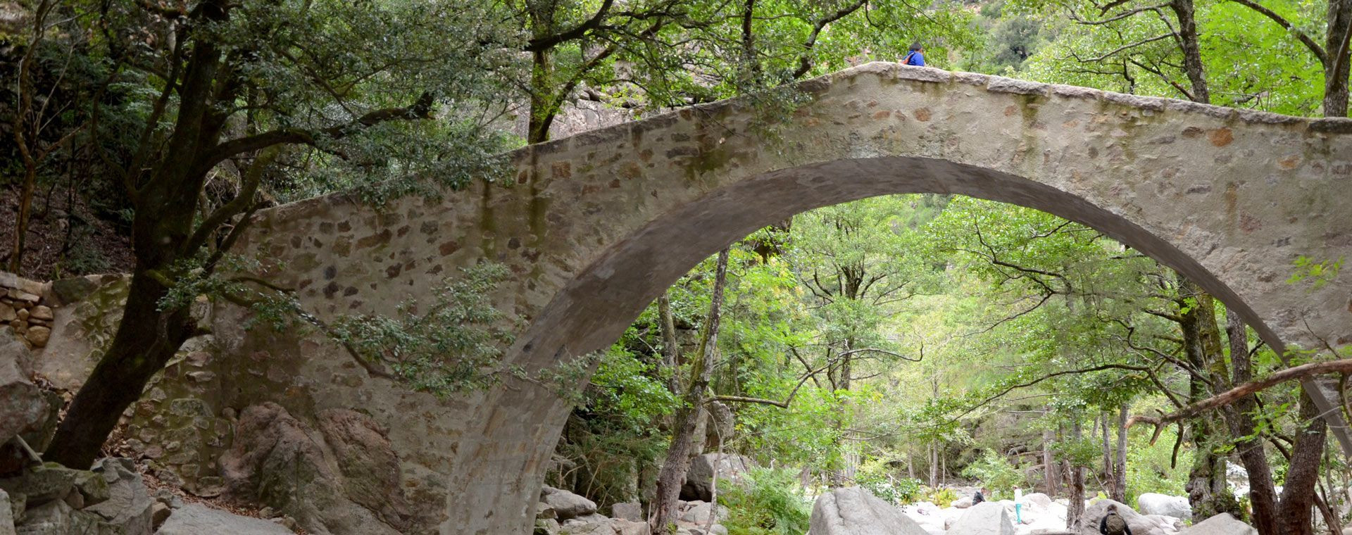 Pont génois de Zaglia - Gorges de la Spelunca - Corse - France
