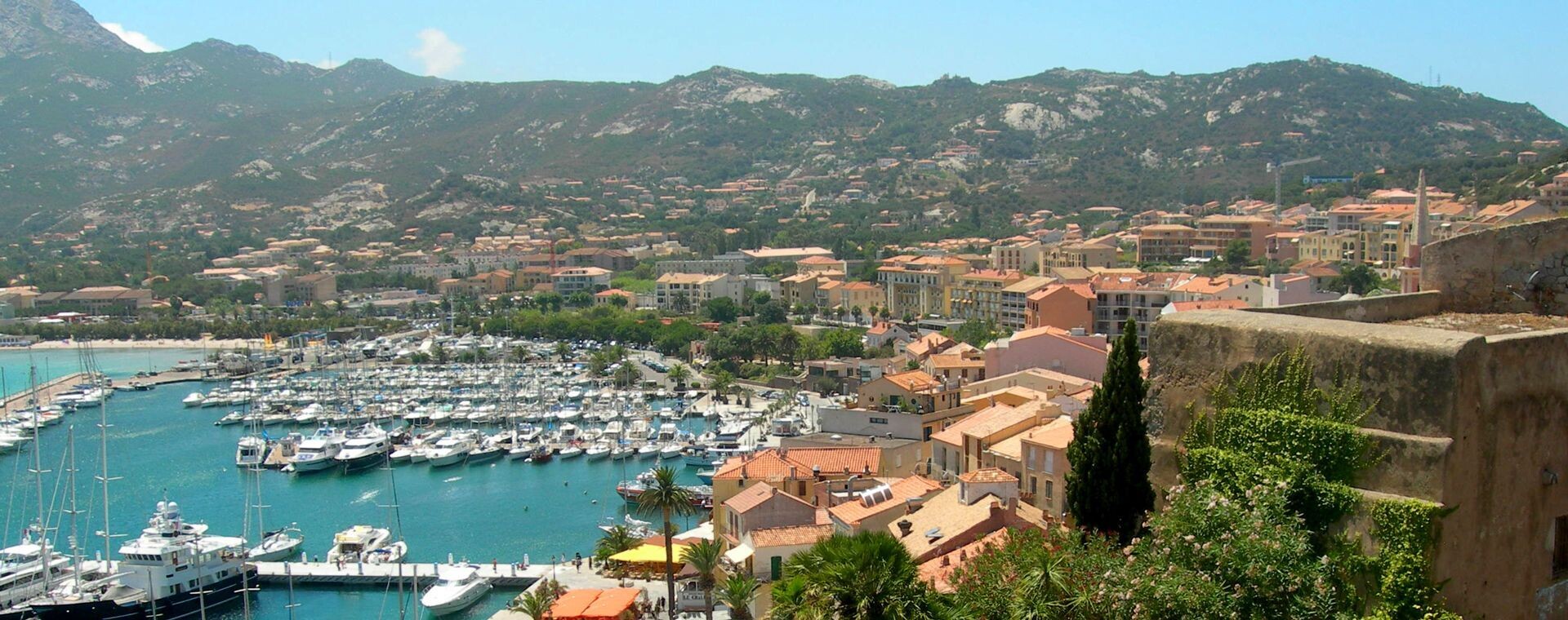 Port et marina de Calvi vus de la citadelle - Balagne - Corse