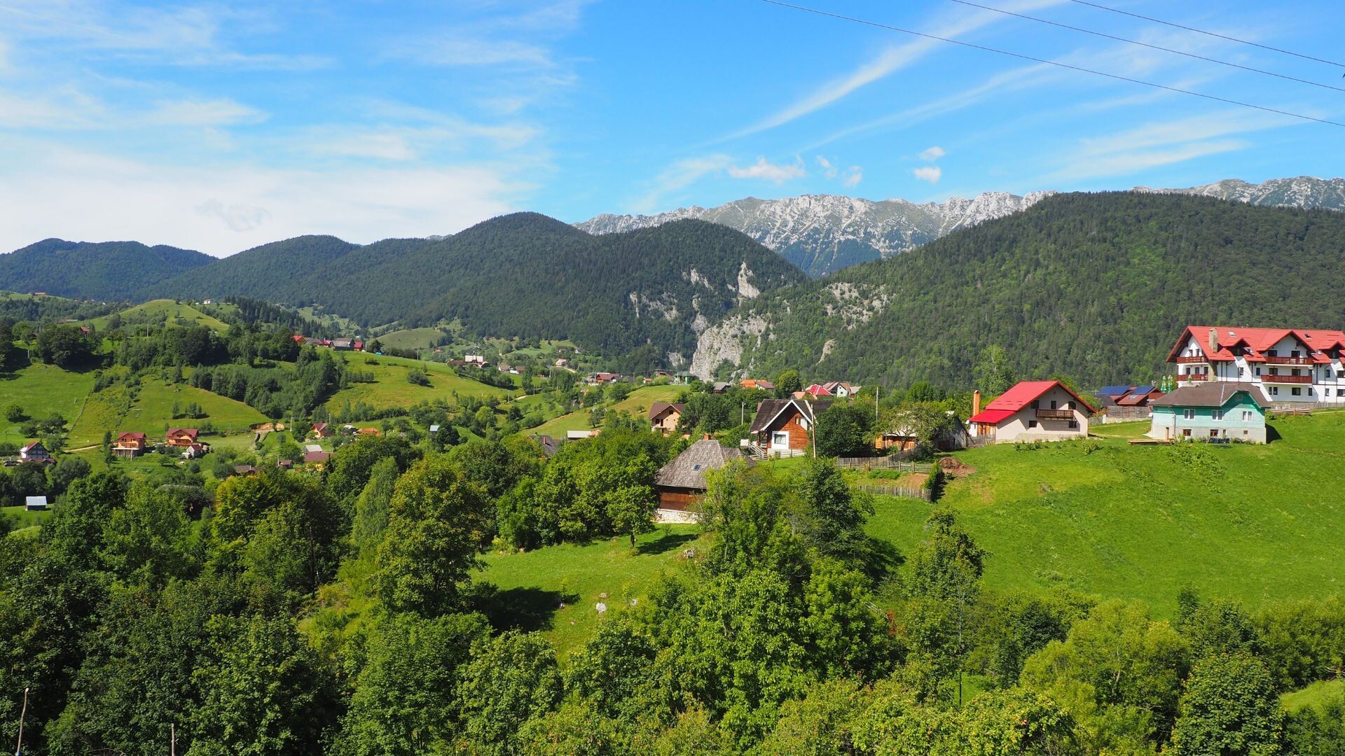 Village de montagne dans les Carpates - Transylvanie - Roumanie