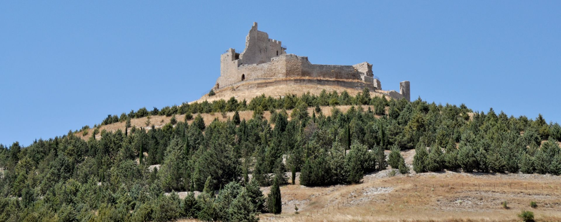 Ruines du château perché de Castrojeriz - Castille - Espagne