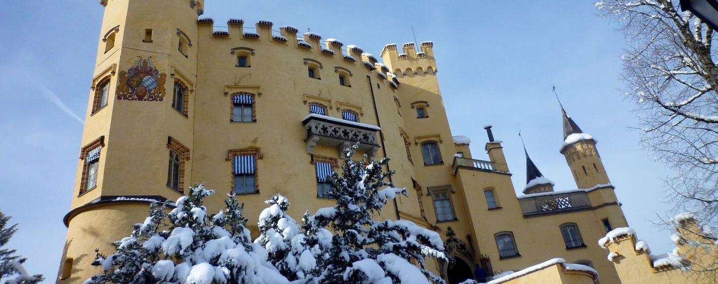 Château de Hohenschwangau sous la neige en hiver - Bavière - Allemagne