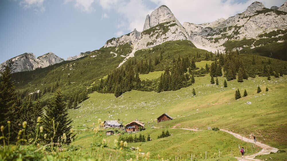 Chalets d'alpage au pied du Dachstein - Alpes, Autriche