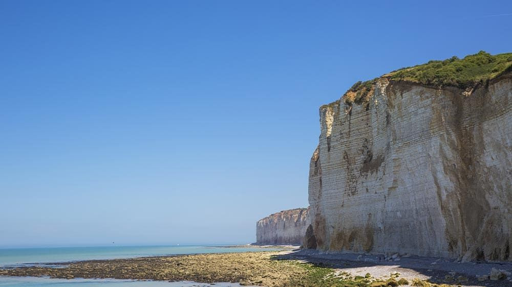 Falaises de craie de la Côte d'Albâtre près de Fécamp - Normandie - France