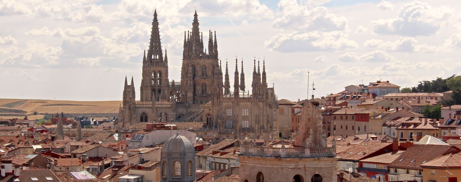 Cathédrale gothique dominant la ville - Burgos - Espagne