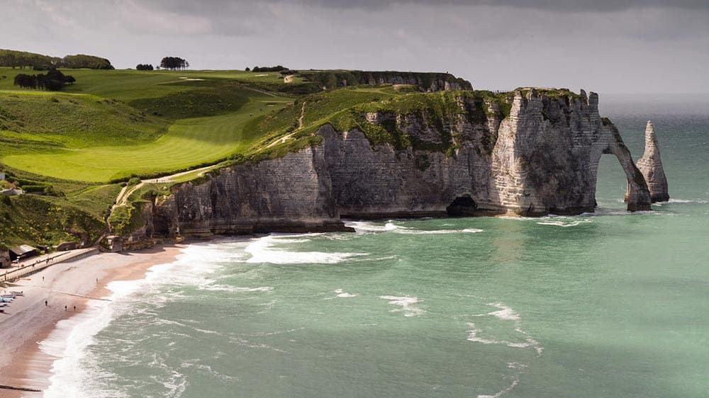 Falaise d'Aval et aiguille - Étretat - Normandie