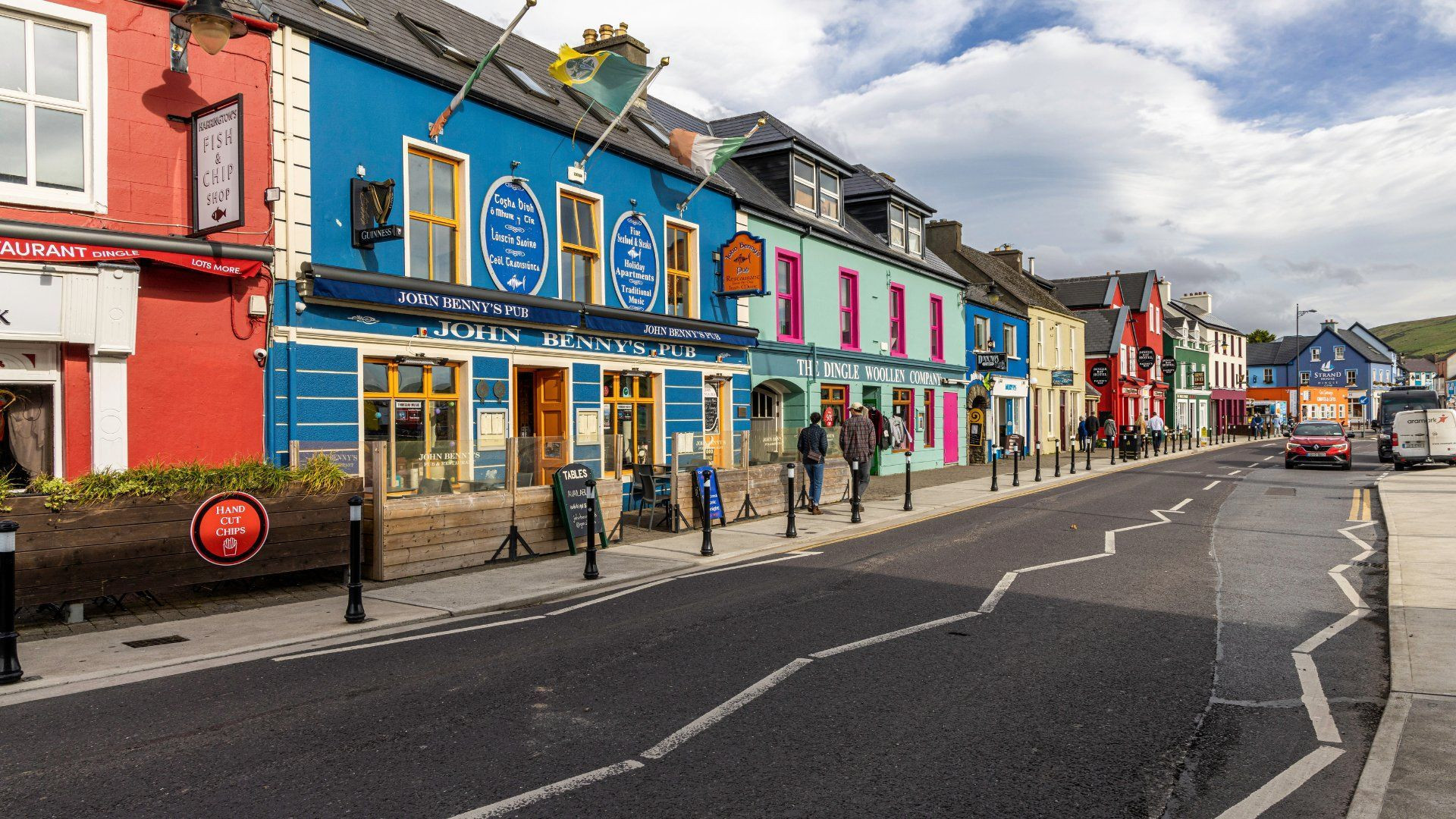 Façades colorées et pubs de la ville de Dingle - Péninsule de Dingle - Irlande