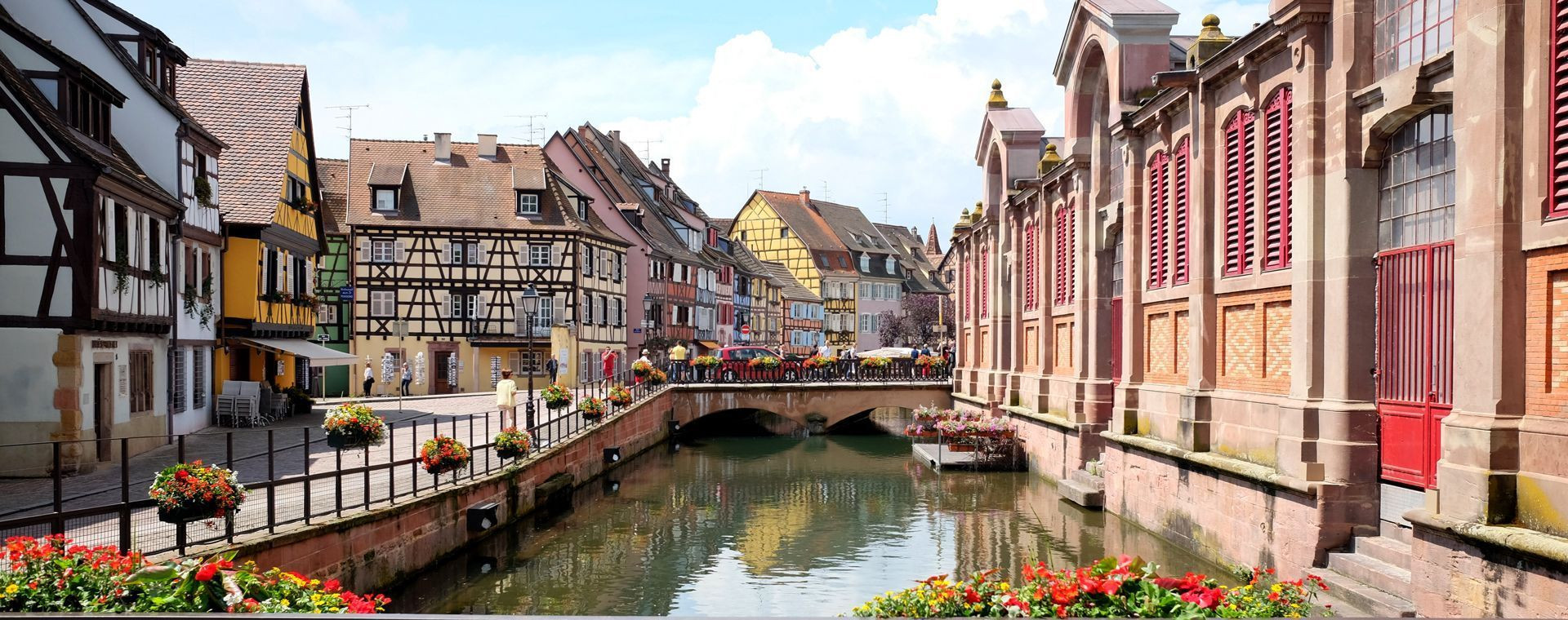 Petite Venise et maisons à colombages - Colmar - Alsace - France