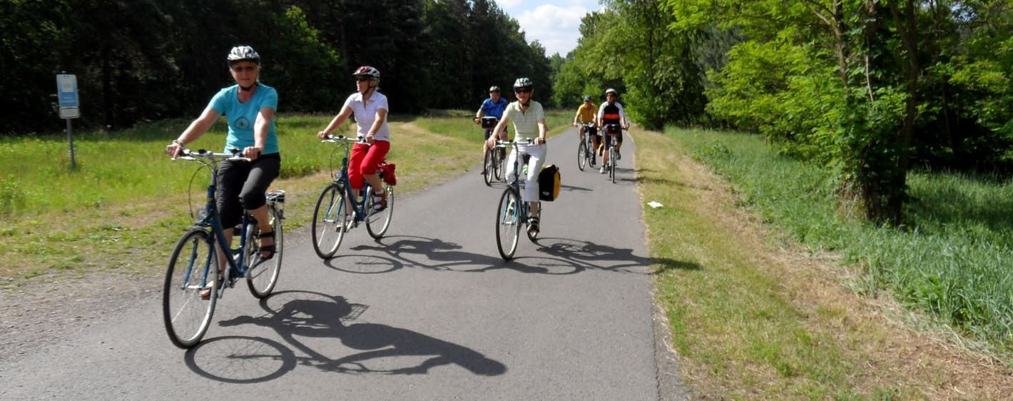 Groupe de cyclistes sur une piste - Berlin à la Baltique - Allemagne