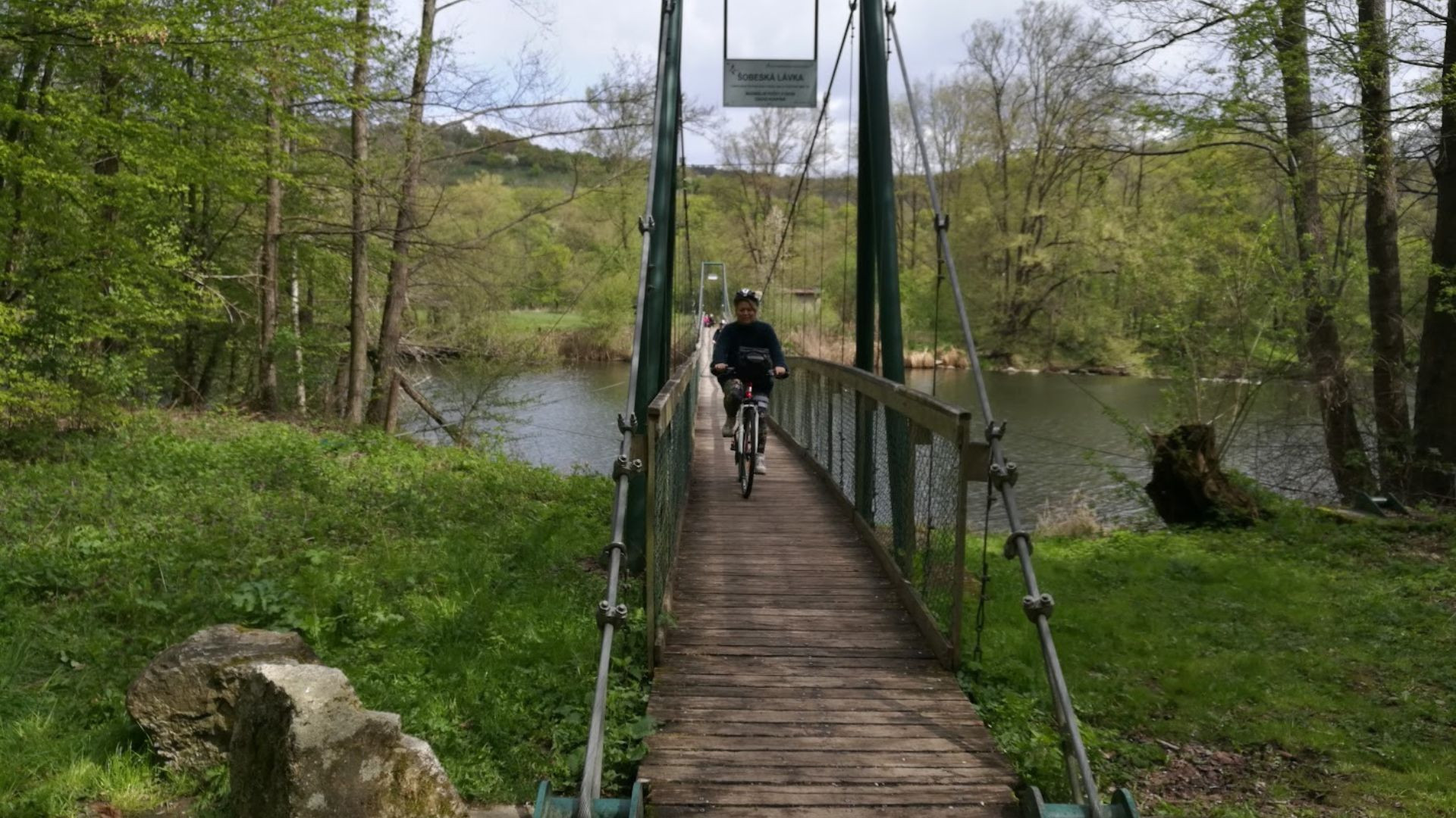 Paysage de campagne sur l'itinéraire de Prague à Vienne - République tchèque