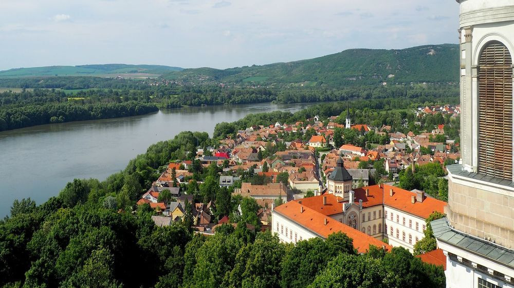 Le Danube et la ville d'Esztergom depuis la basilique - Hongrie