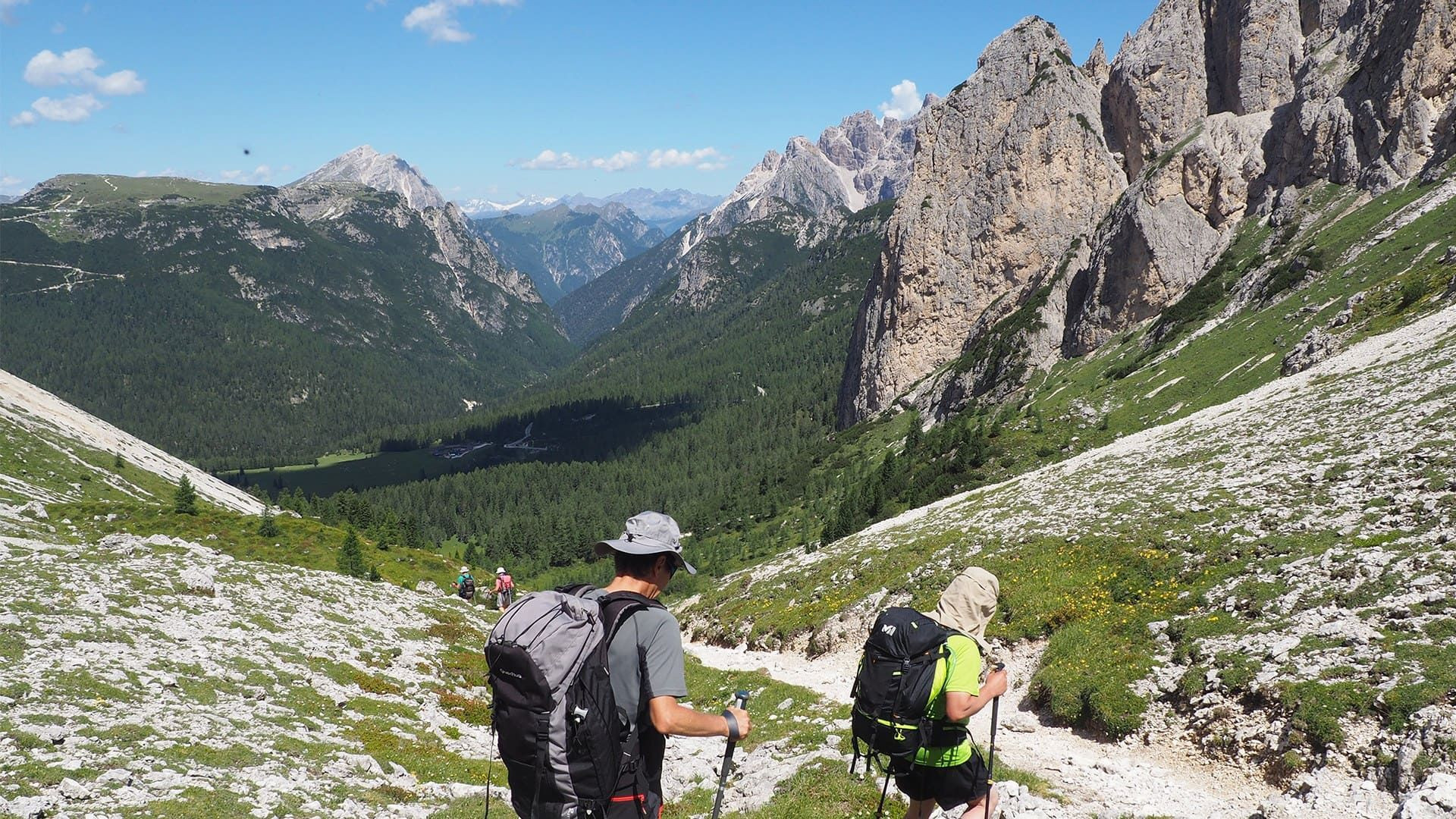 © Thomas Praire Descente du Ciadin de Rinbianco - Dolomites - Italie