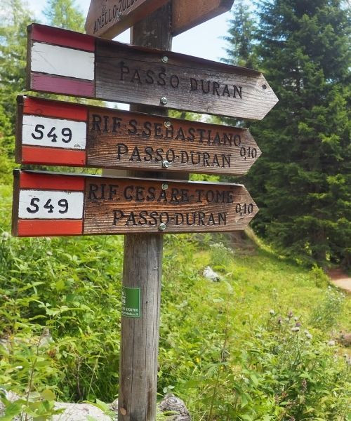 Heading to Passo Duran - Dolomites