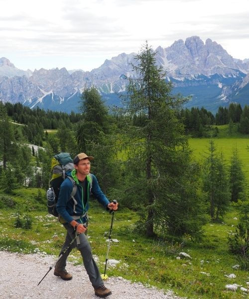En route pour la Forcella Ambrizolla
