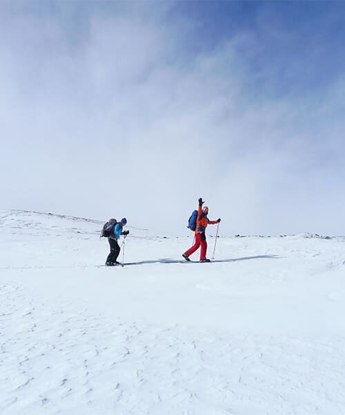 En route vers le refuge de Glitterheim