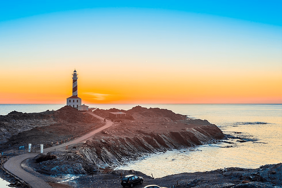 Phare de Favaritx au coucher du soleil - Minorque - Espagne