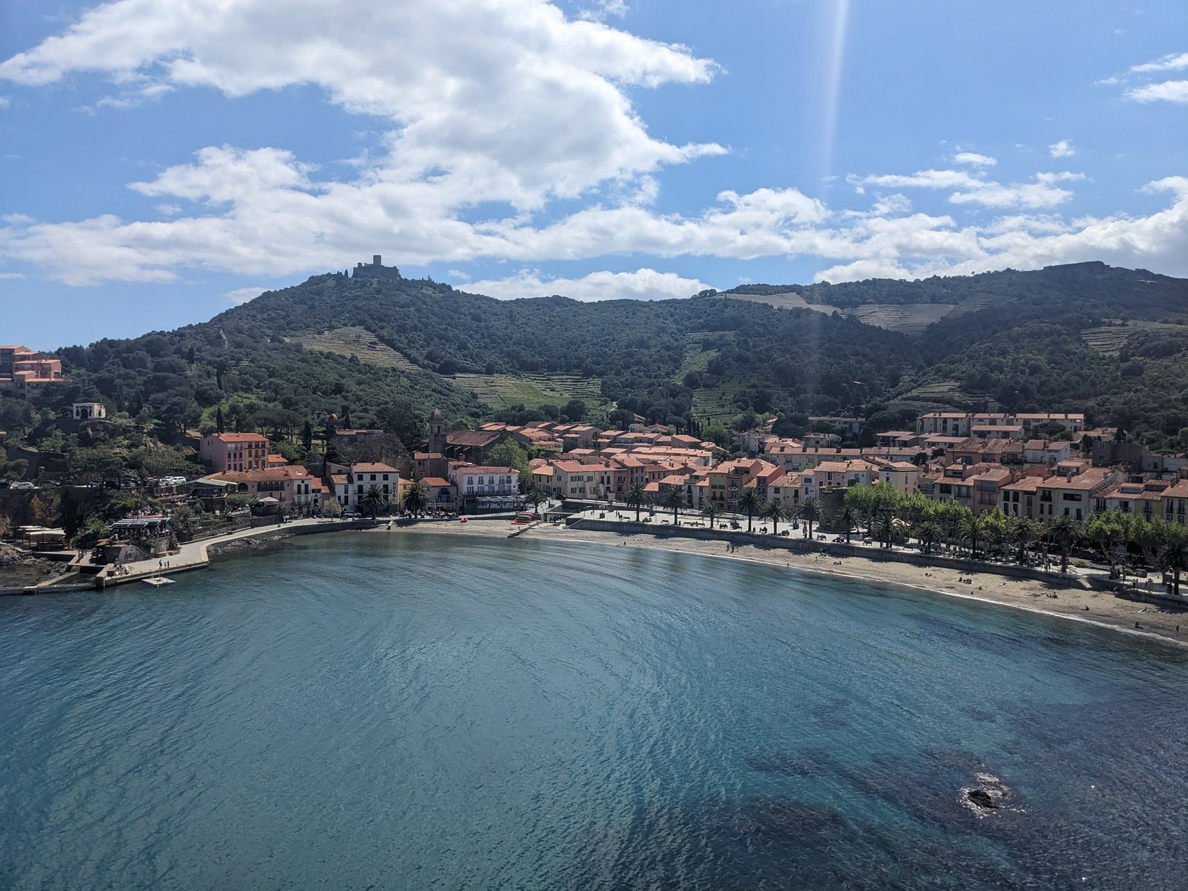 Fort Saint-Elme dominant la baie de Collioure - Côte Vermeille - France