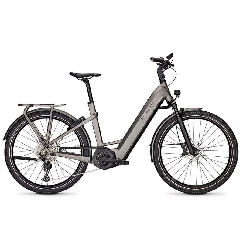 Velo electrique Kalkhoff gris pour circuit Foret-Noire - Allemagne