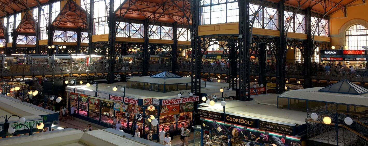Grand marché couvert central - Budapest - Hongrie