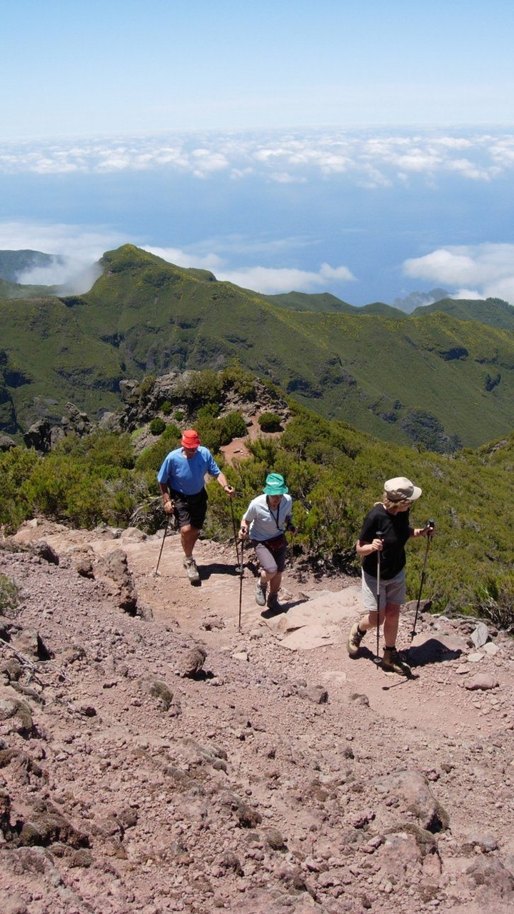 Hikers near Encumeada - Madeira - Portugal