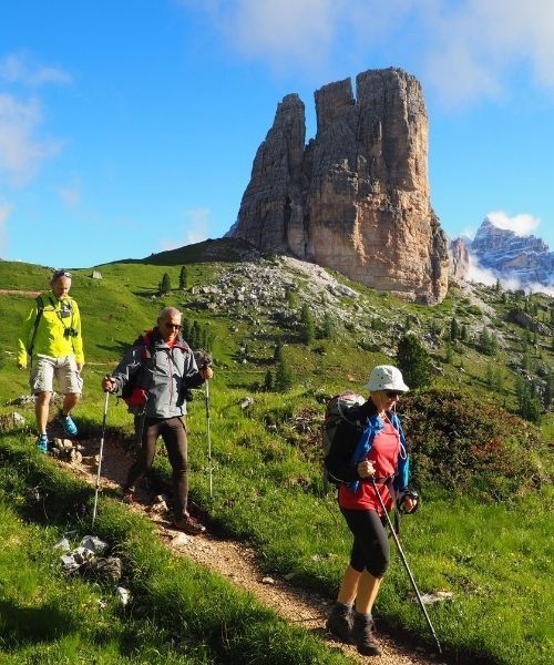 Hiking at Cinque Torri - Dolomites - Italy