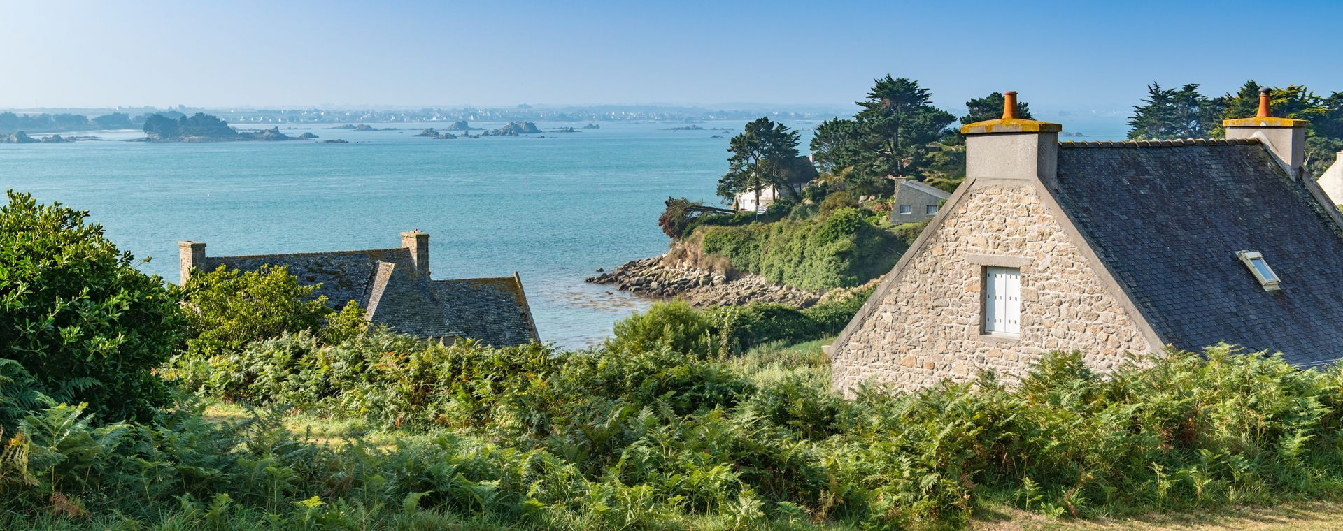 Maisons en pierre et littoral - Île de Batz - Bretagne