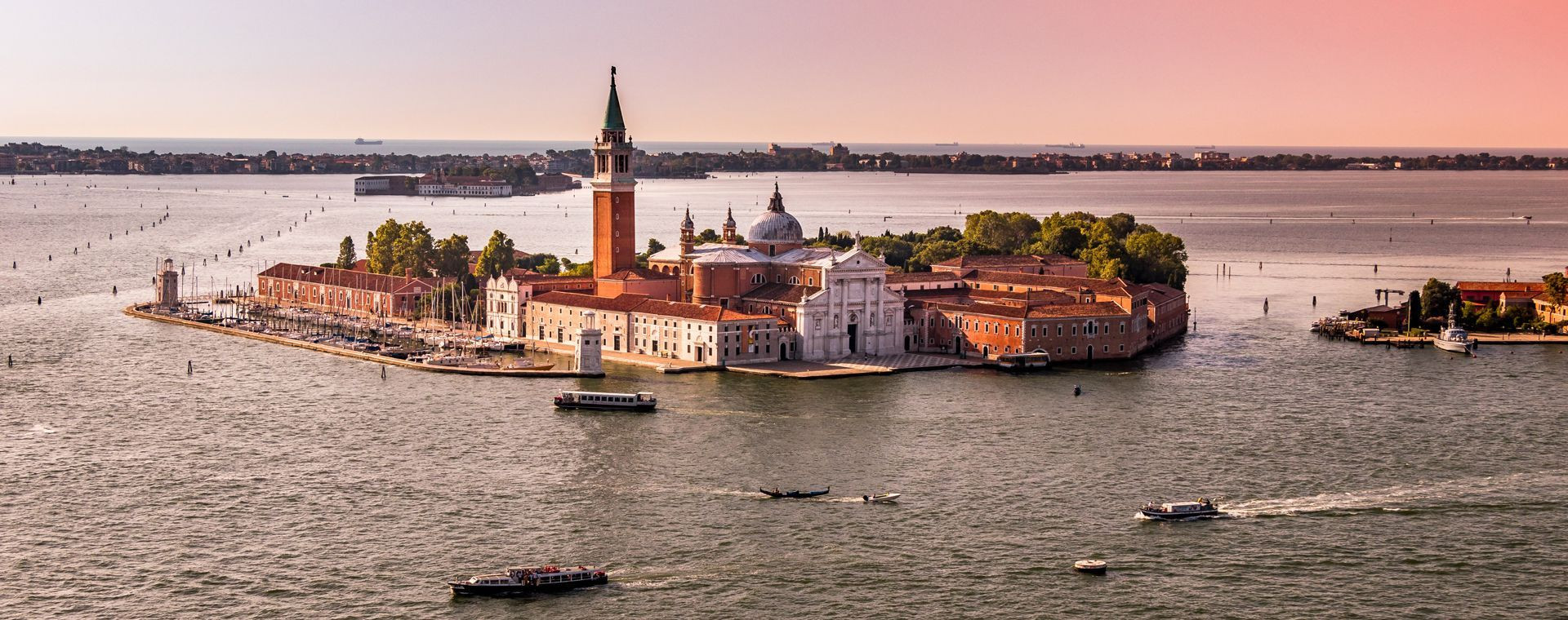 Île San Giorgio Maggiore au crépuscule - Venise - Italie