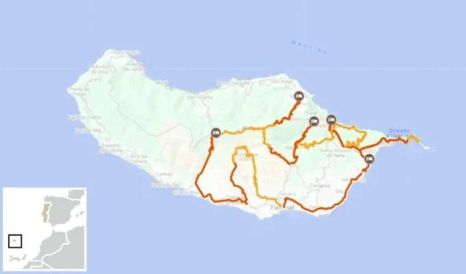 Self-guided hiking itinerary in Madeira