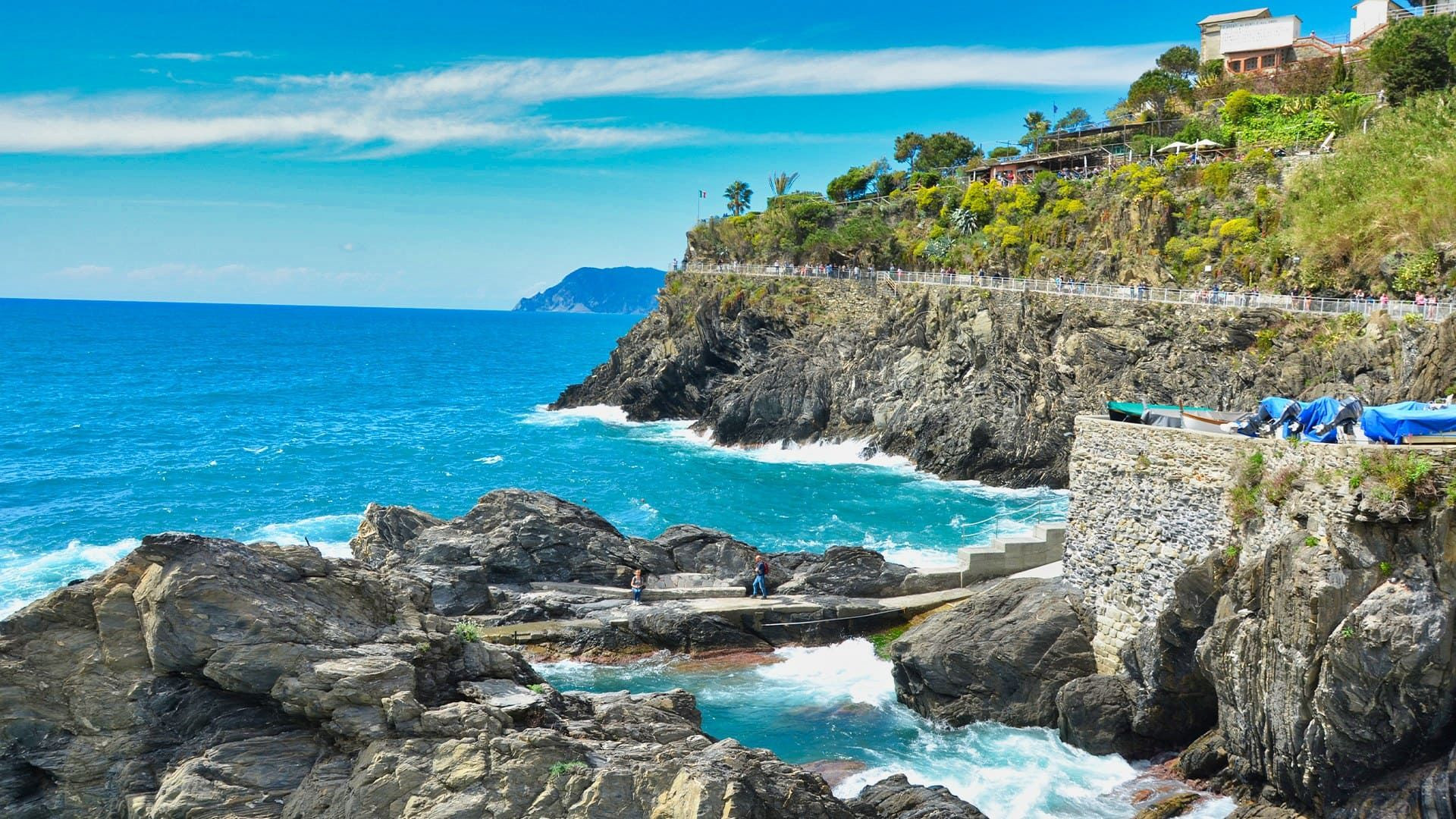Côte rocheuse et mer turquoise - Manarola - Cinque Terre - Italie