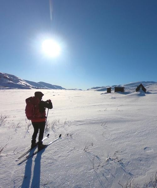J3 - Skieur en direction d'Alesjaure