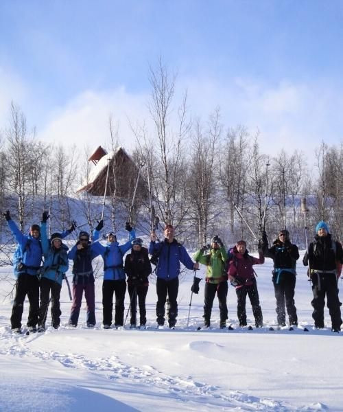 J7 - Arrivée à ski à Nikkaluokta sur la Piste Royale en Suède
