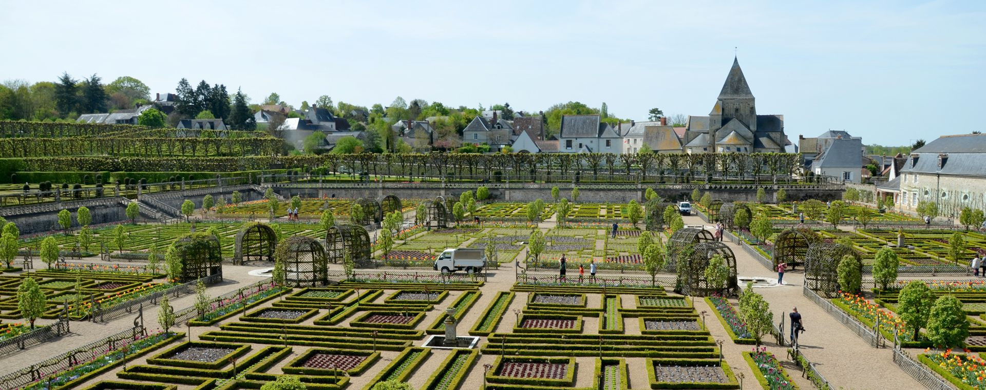 Jardins Chateau Villandry Printemps - France