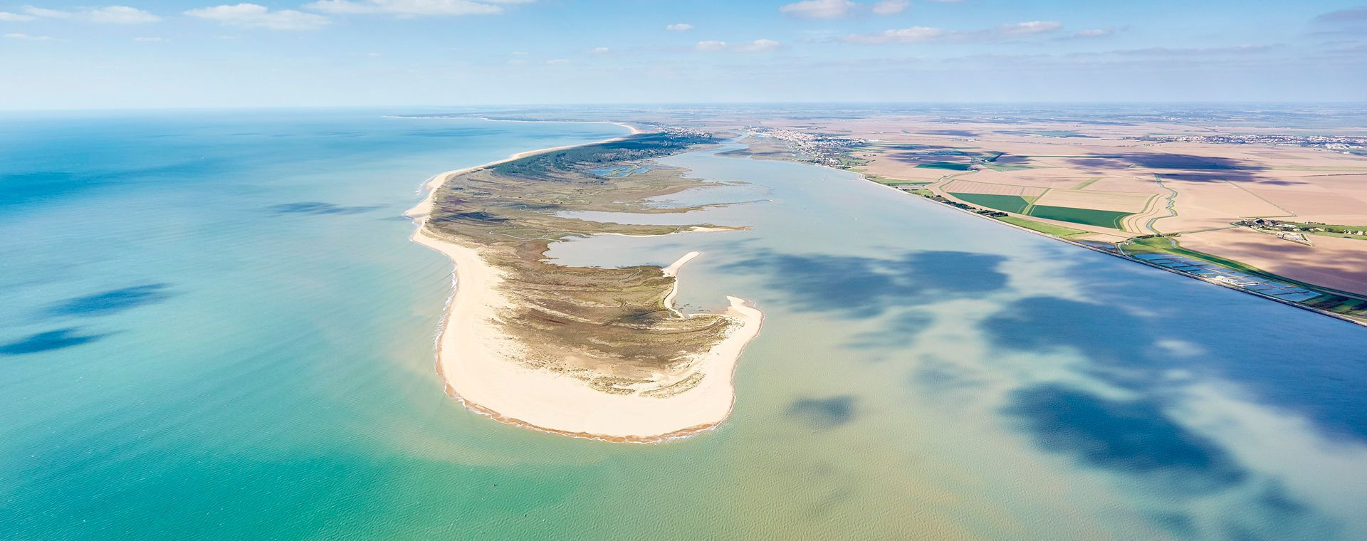 La Pointe d'Arçay vue du ciel - Vendée - France