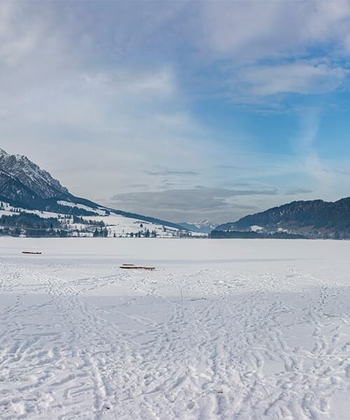 Lac de Walchsee en hiver