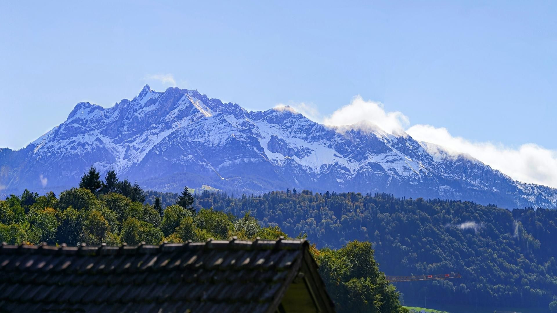Mont Pilate enneigé près de Lucerne - Alpes - Suisse