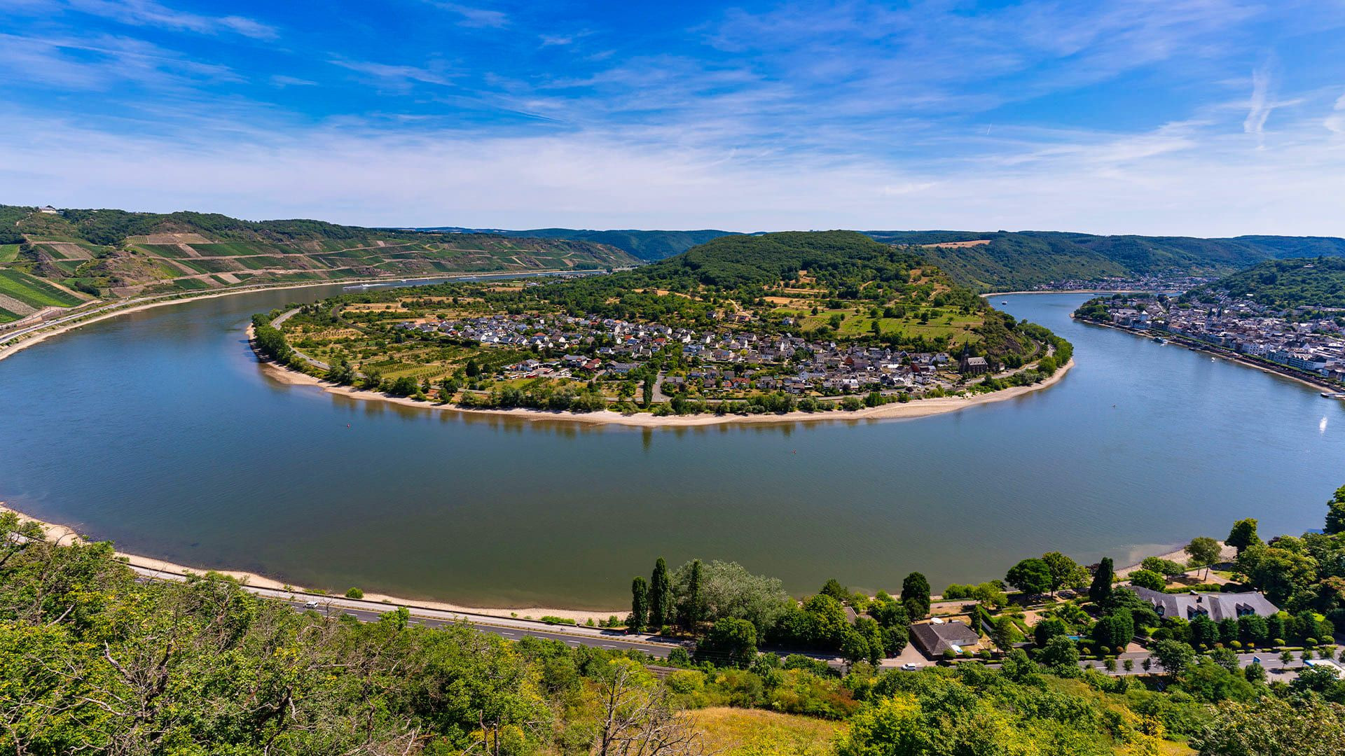 © Les Coflocs Méandre du Rhin à Filsen - Vallée du Rhin - Allemagne