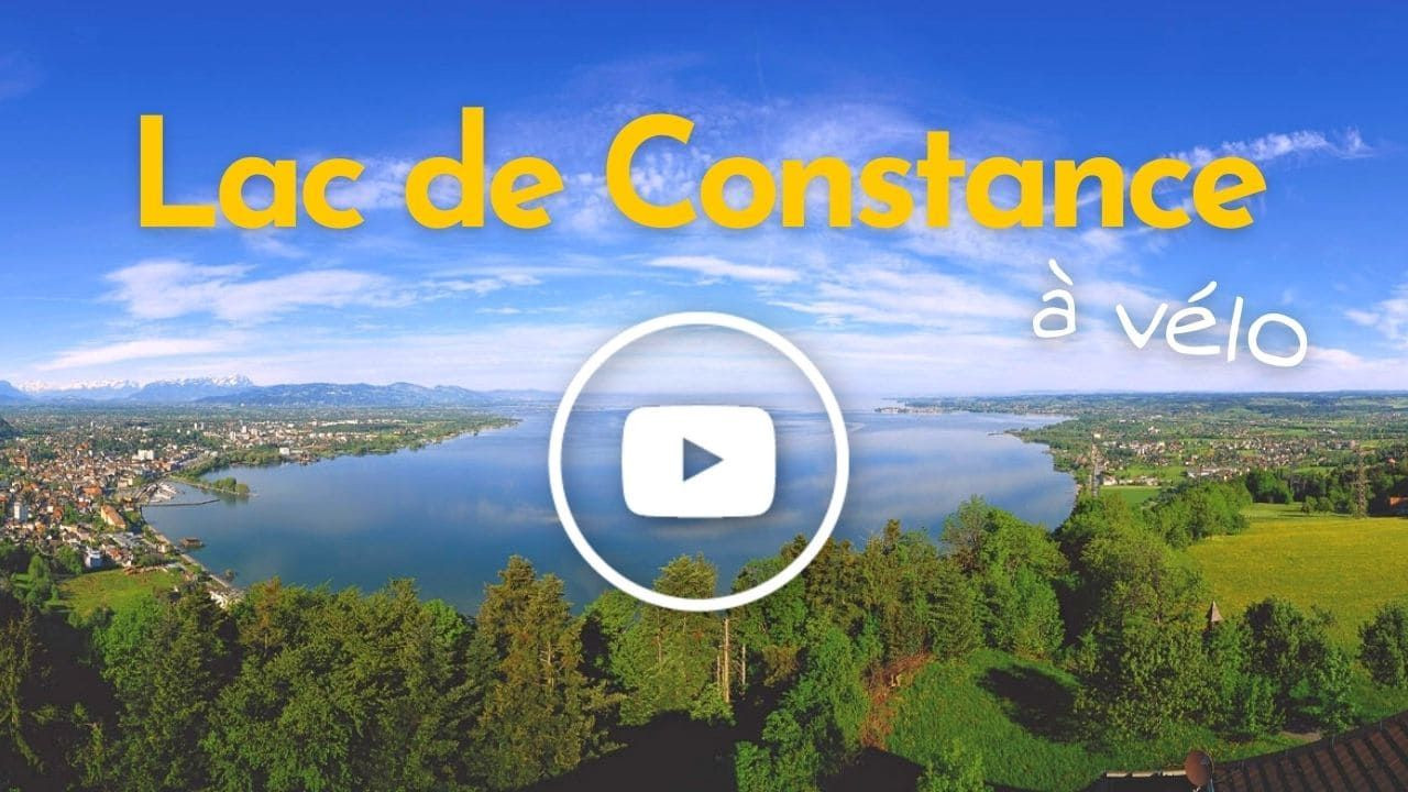 Lac de Constance à vélo vu du ciel - Allemagne