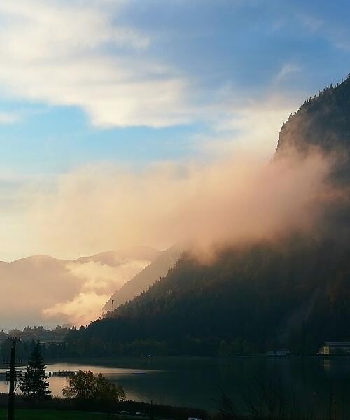 Lever de soleil brumeux sur le lac d'Achensee - Achenkirch - Tyrol - Autriche