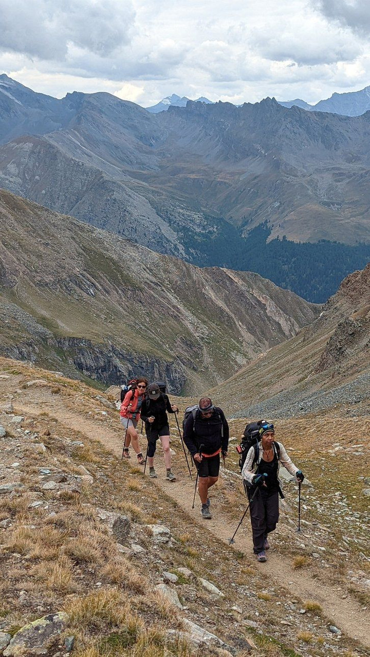 Montée au col Lauzon