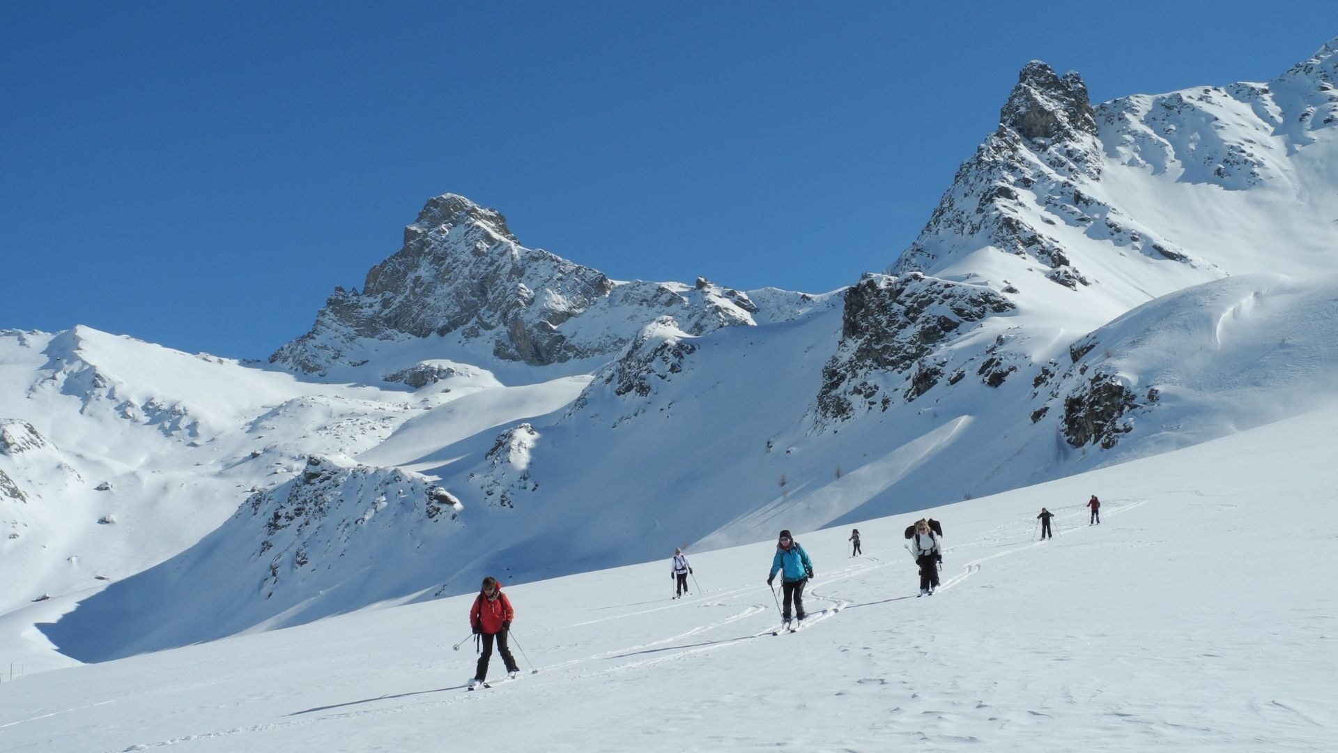 Randonnée nordique dans le Queyras - Alpes - France
