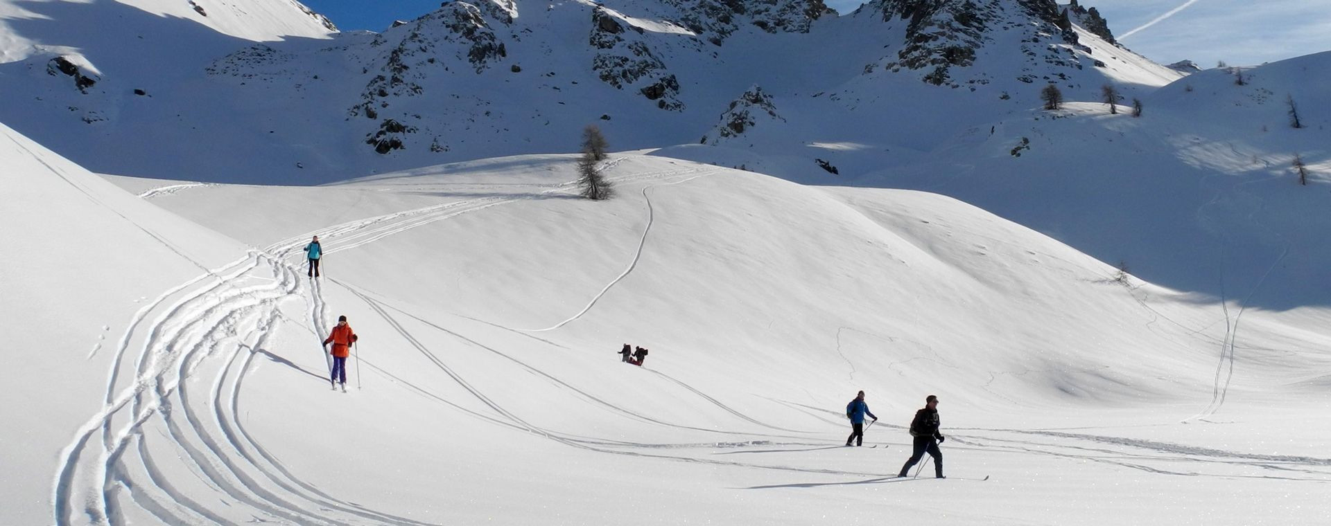 Ski nordique face au Grand Veymont - Vercors - France