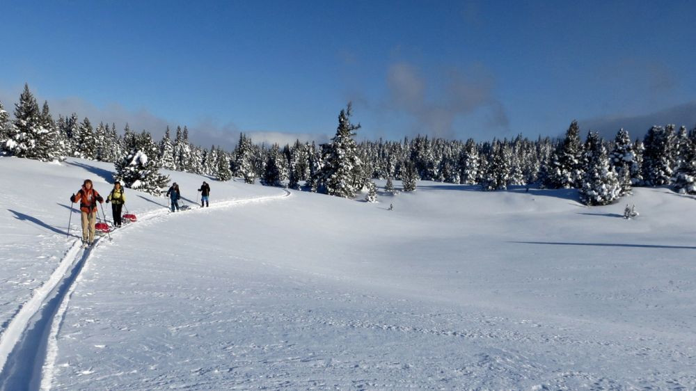 Ski nordique sur la trace des Escartons - Briançonnais - France