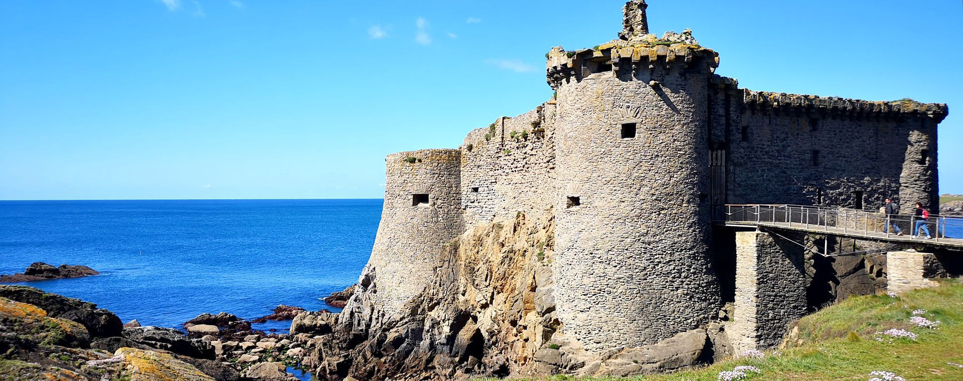 Vieux Château fortifié en bord de mer - Île d'Yeu - Vendée - France