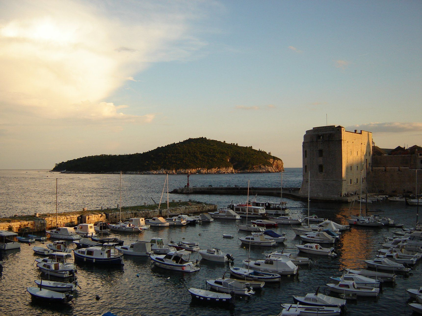 Vieux port au coucher du soleil - Dubrovnik - Croatie